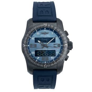 breitling cockpit b50 blue mother-of-pearl titanium quartz men's watch|Breitling Cockpit B50 Blue Mother.